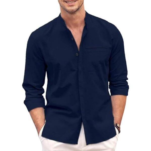 Bellstone Men's Solid Regular Fit Shirt - Image 4