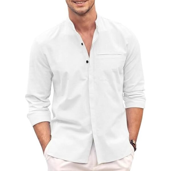 Bellstone Men's Solid Regular Fit Shirt - Image 3