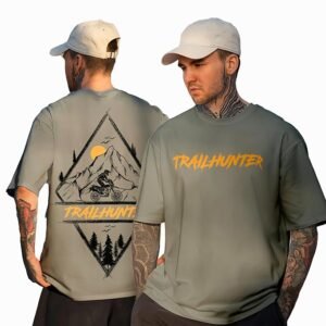 WANDERLOOMS Men's Oversized Half Sleeve Shoulder | Printed Tshirt