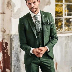 MY'S Men's Suit Slim 3-Piece Suit Blazer Party Jacket Vest & Pants