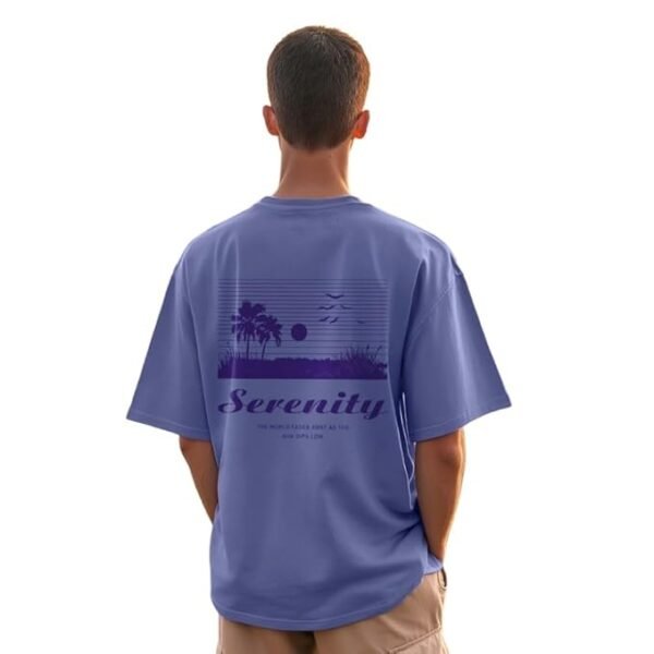 NOBERO Men's Graphic Print Oversized Fit T-Shirt - Image 4