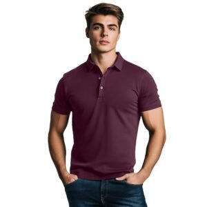 NOBERO Men's Cotton Solid Regular Fit Polo Shirt