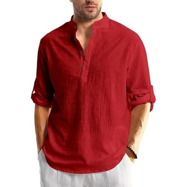 Bellstone Men's Solid Regular Fit Shirt - Image 3