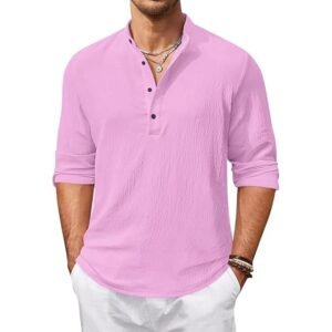 Bellstone Men's Solid Regular Fit Kurta Shirt