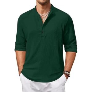 Bellstone Men's Solid Regular Fit Shirt