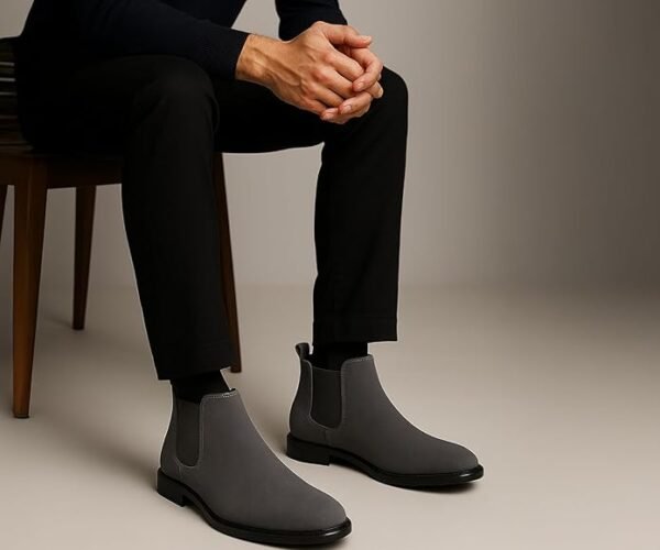 Kraasa Men's Slip On Fashion Chelsea | Comfortable Fit, Trendy, Stylish Boots - Image 4