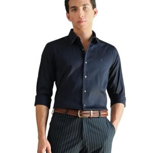 Arrow Newyork Men's Slim Fit Smart Satin Shirt