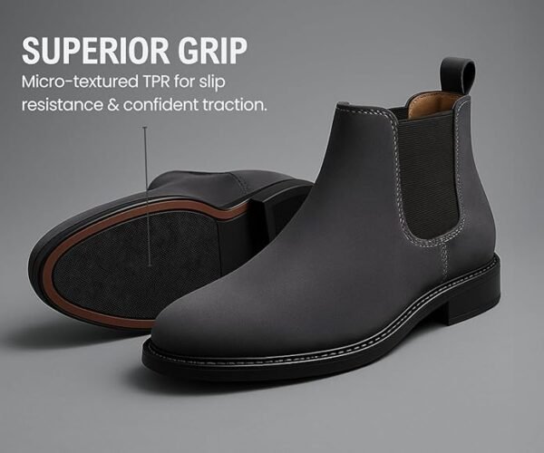 Kraasa Men's Slip On Fashion Chelsea | Comfortable Fit, Trendy, Stylish Boots - Image 7