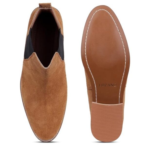 LOZANO Suede Leather Chelsea for Men | High Ankle BootS - Image 2