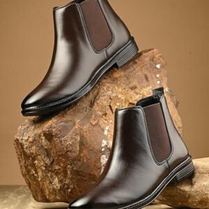 AADI Men's Synthetic Leather Lightweight Shoes Slip Chelsea Boots