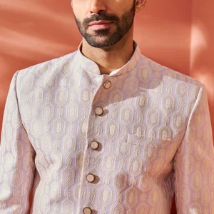 Peach Elegance Jodhpuri Suit