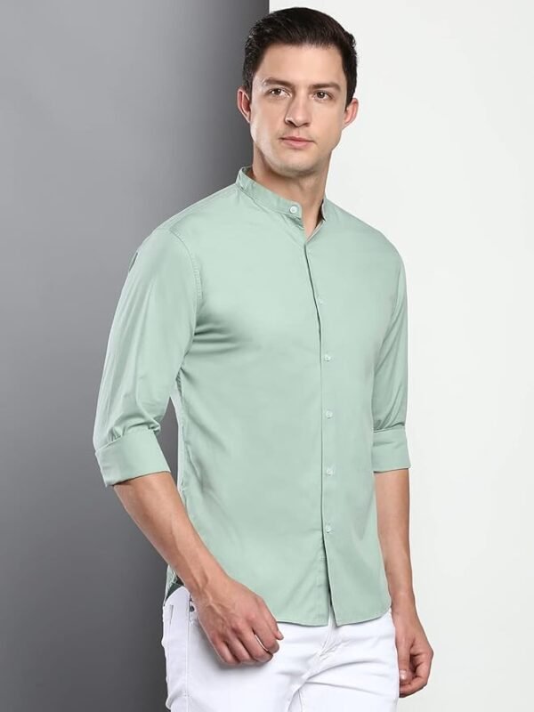Dennis Lingo Men's Cotton Slim Fit Solid - Image 4
