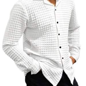 Men's Cotton Blend Shirt | Full Sleeve | Solid Color | Stitched