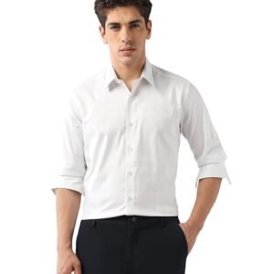 Arrow New York Men's Textured Manhattan Slim Fit Shirt