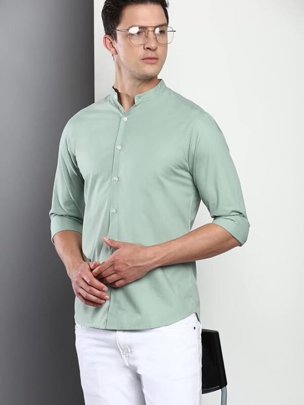 Dennis Lingo Men's Cotton Slim Fit Solid - Image 2