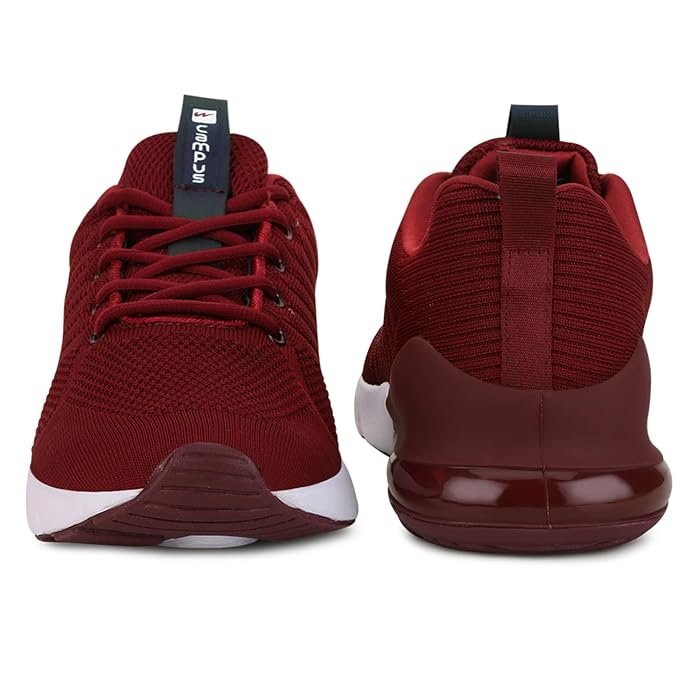 Campus Men's Burgandy/White Running Shoes - Image 5