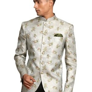 VASTRAMAY Men's Green Jodhpuri