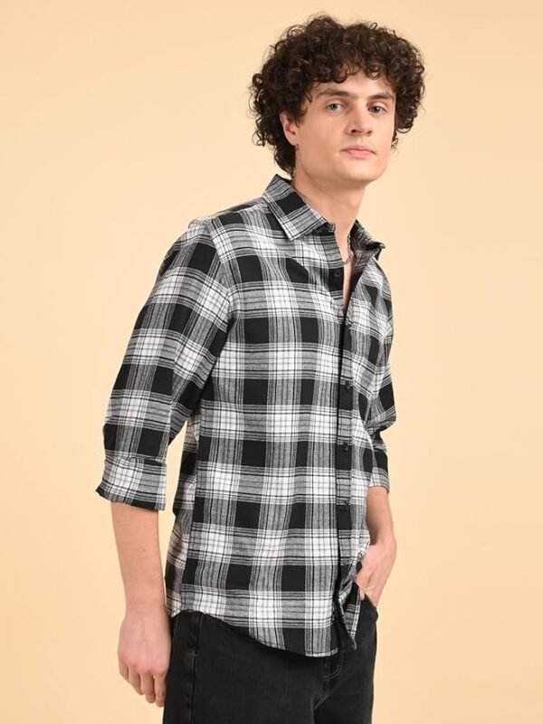 Sons Premium Khadi Linen Regular Fit Button Down Casual Shirt for Men - Image 4