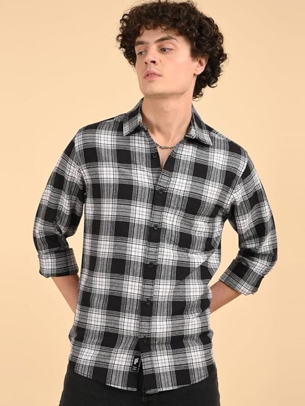 Sons Premium Khadi Linen Regular Fit Button Down Casual Shirt for Men - Image 5