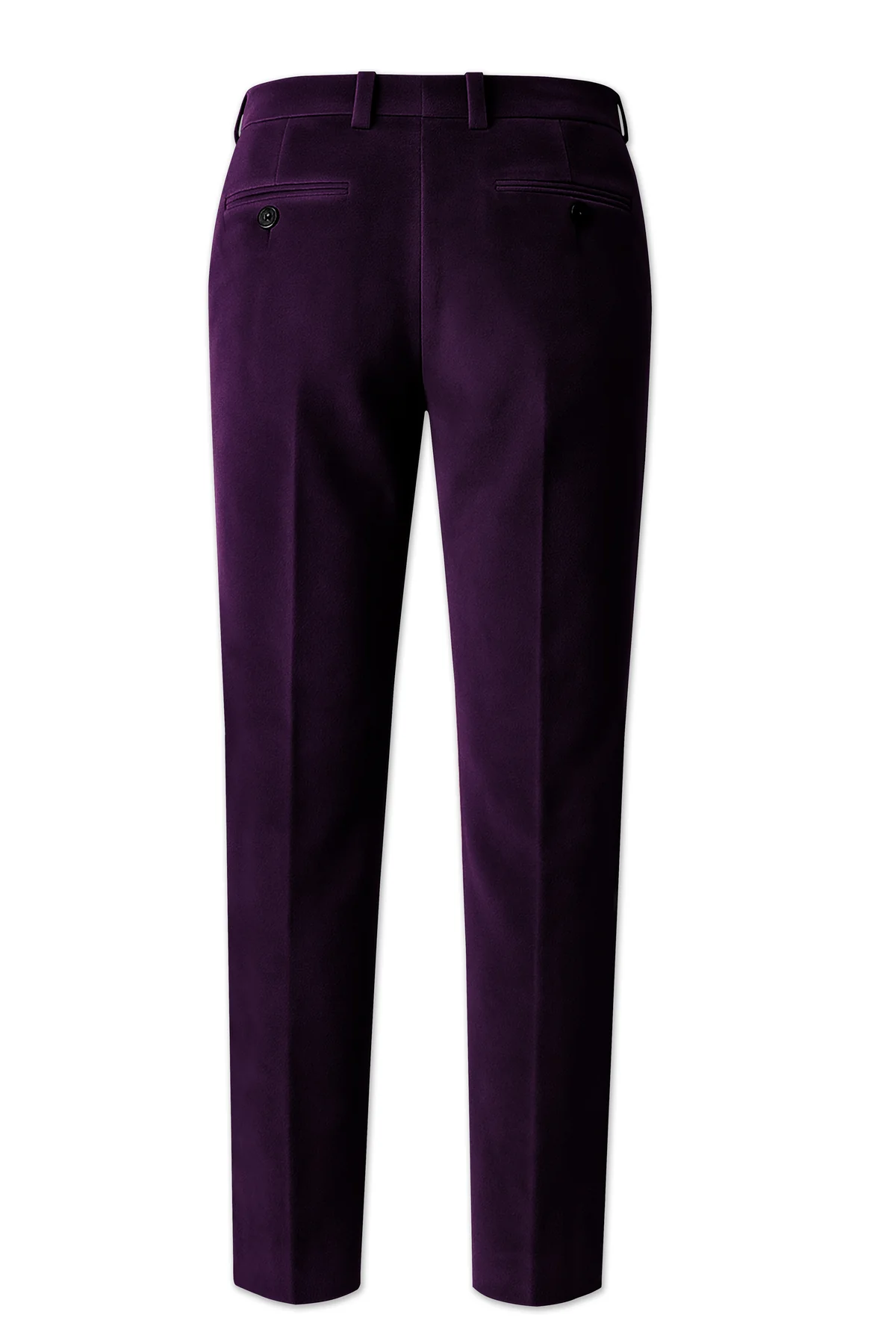 Purvella-Rasin Purple Velvet Peak Lapel Tuxedo Suit - Image 3